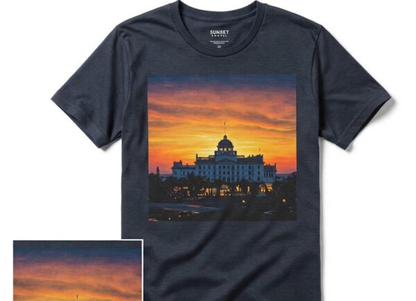 Sunset at Crown Hotel Tee
